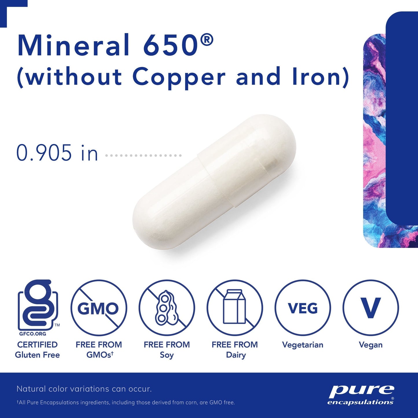 Mineral 650 w/o Cu &Fe